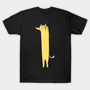 Cat looking yellow T-Shirt